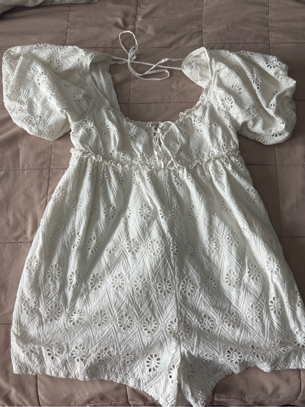 Pilcro Cream Romper
